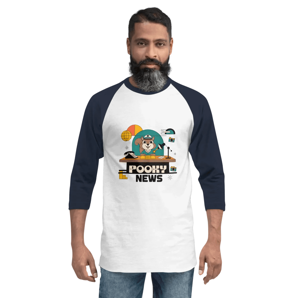 Pooky News ¾ Sleeve Raglan Tee product image (2)