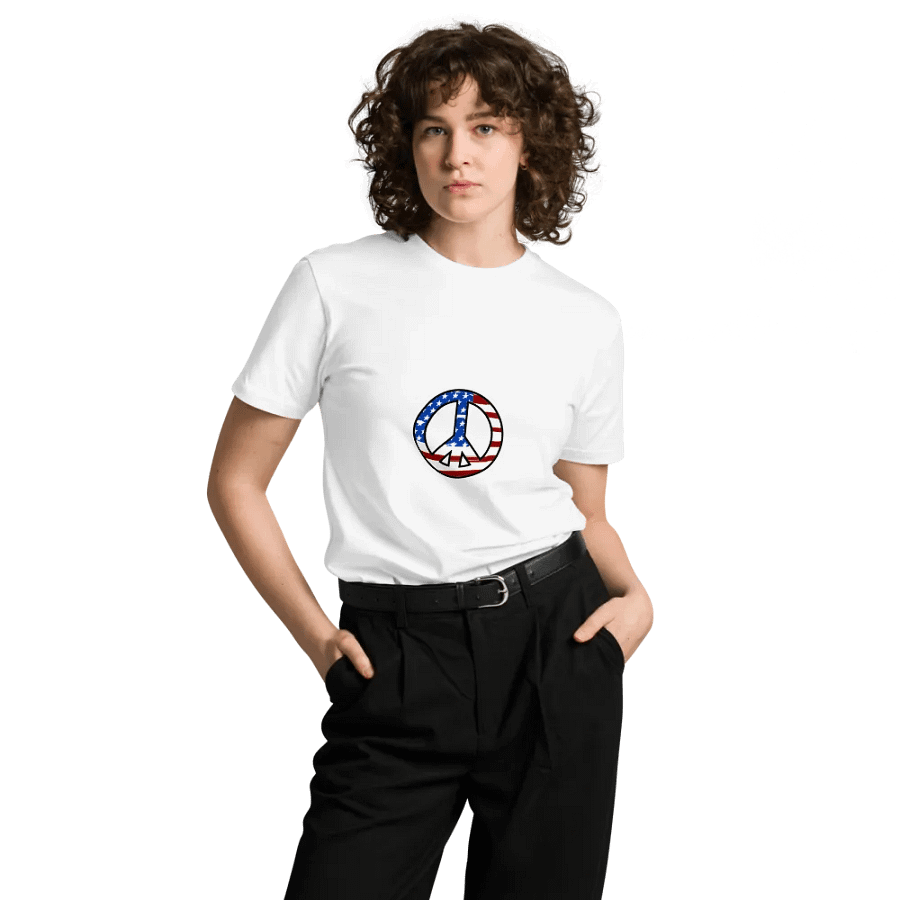 US Peace Cotton Tee Shirt product image (8)