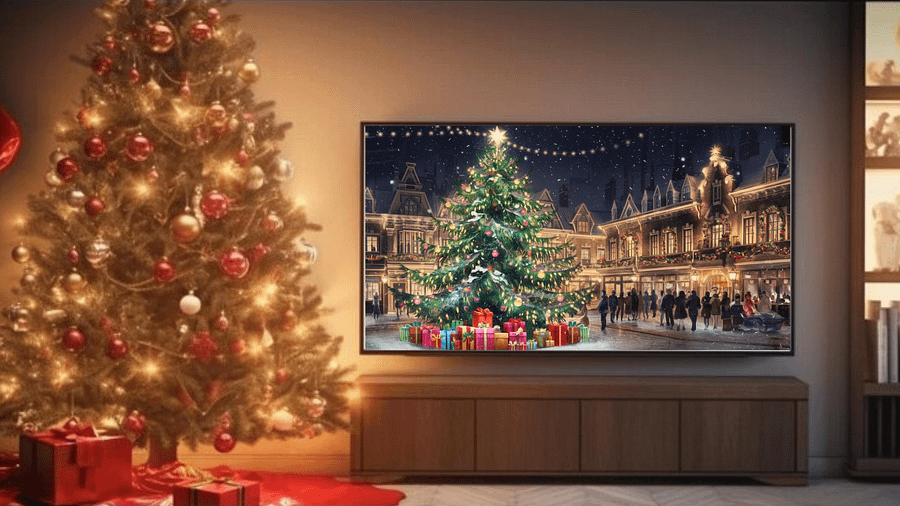 Mesmerizing Christmas Town Square A Festive Winter Wonderland II - Frame TV product image (3)