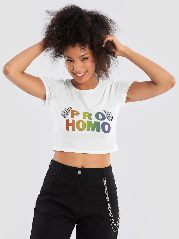 Pro Homo - Bella+Canvas Women's Crop Tee product image (1)