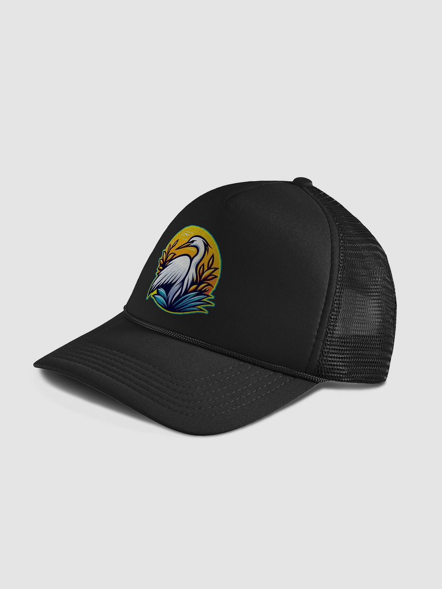 Egret Elegance Foam Trucker Hat product image (4)