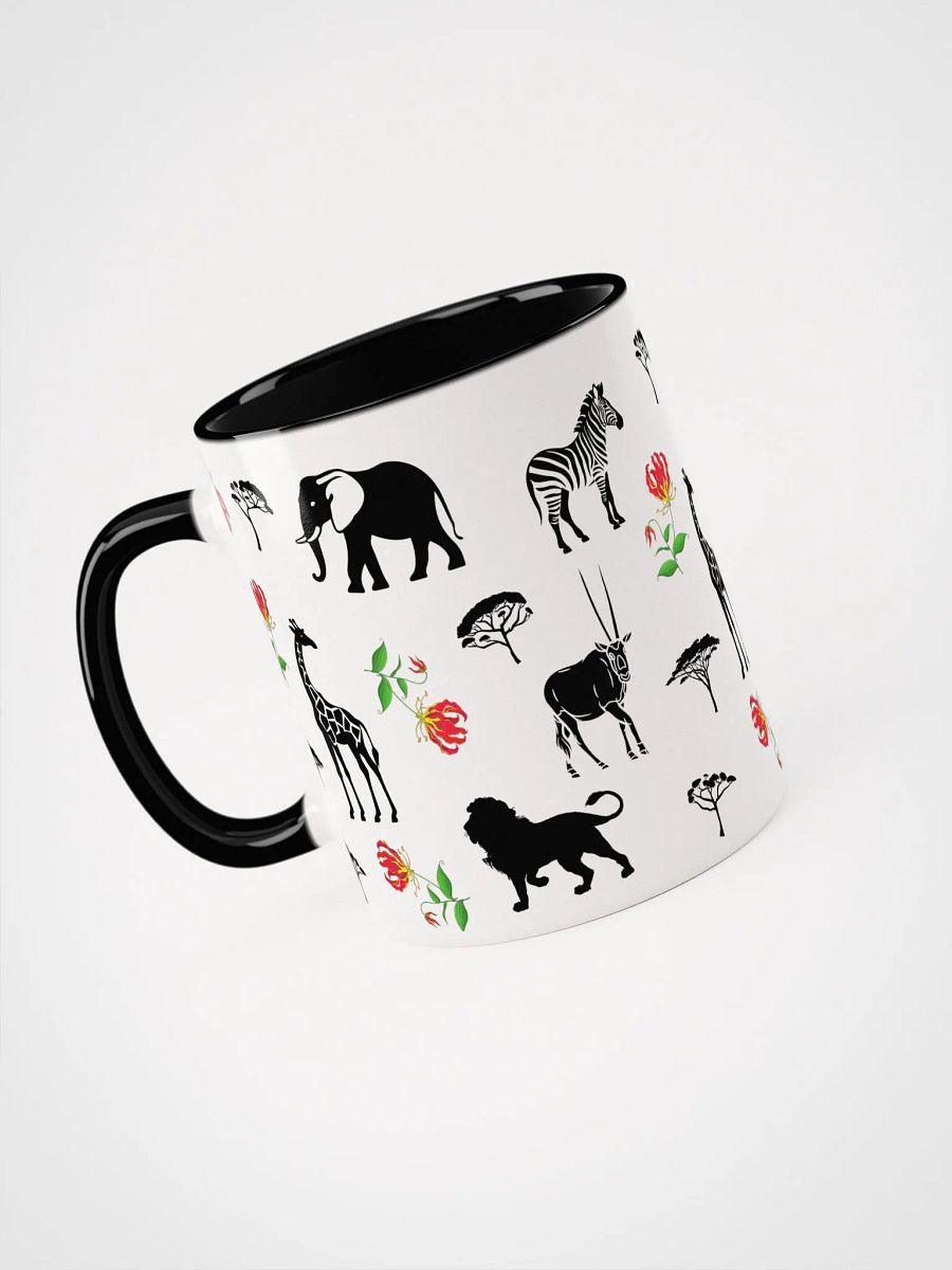 Flame Lily and African Wildlife Patterned Ceramic Mug product image (18)