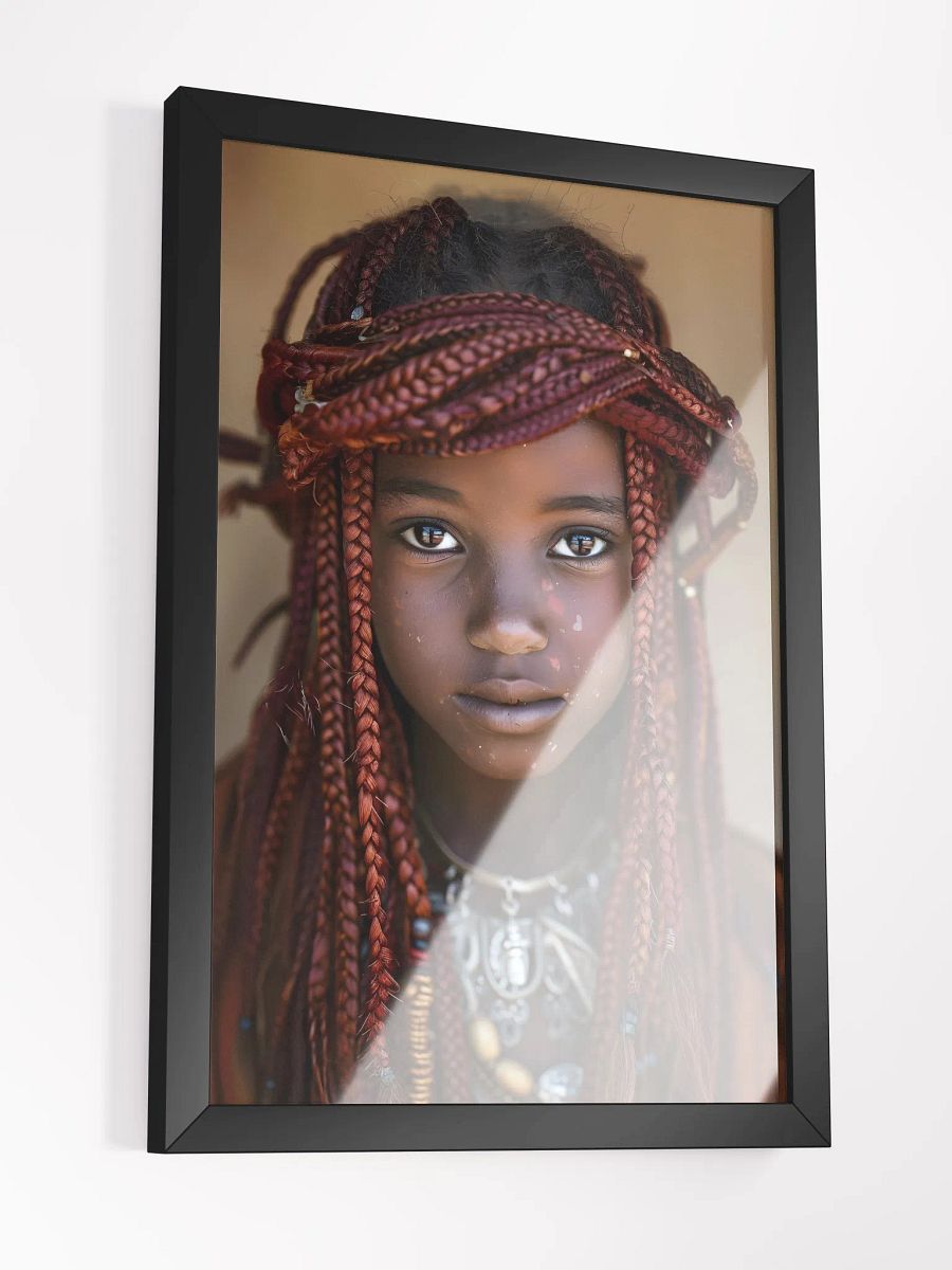 Portrait of girl with intricate braided hairstyle. product image (3)
