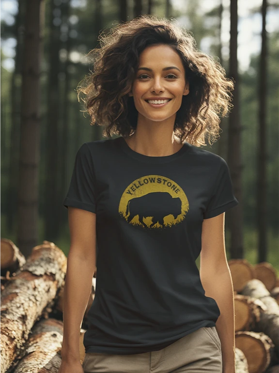 Yellowstone Buffalo Women's Relaxed Fit Tee product image (5)