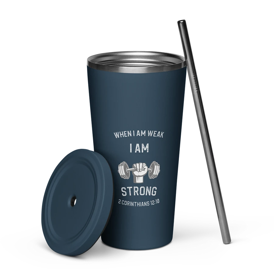 I Am Strong 20 oz. Insolated Cup: Navy product image (5)