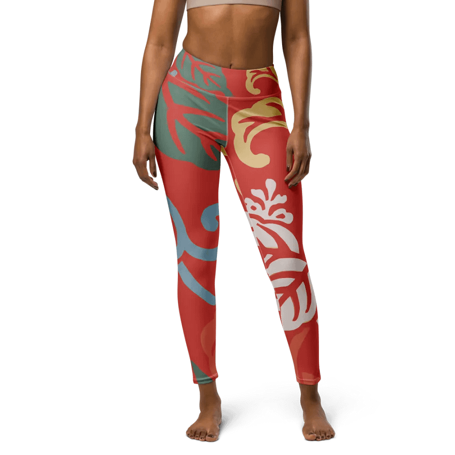 Japanese Vintage Floral Full Length Yoga Leggings product image (5)