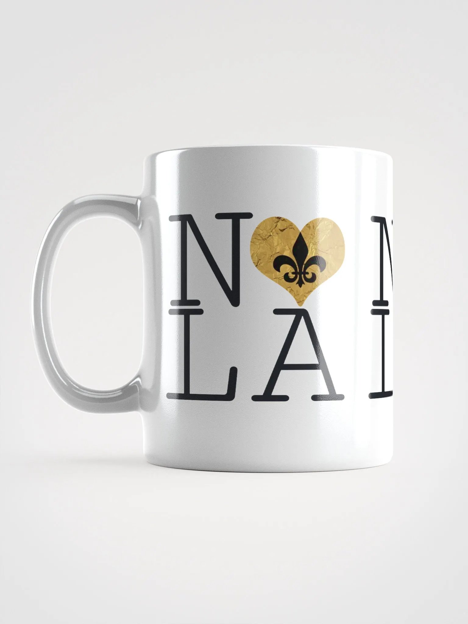 I LOVE NOLA **BIGSHOT MUG** (GOLD WRAP HEART) product image (6)