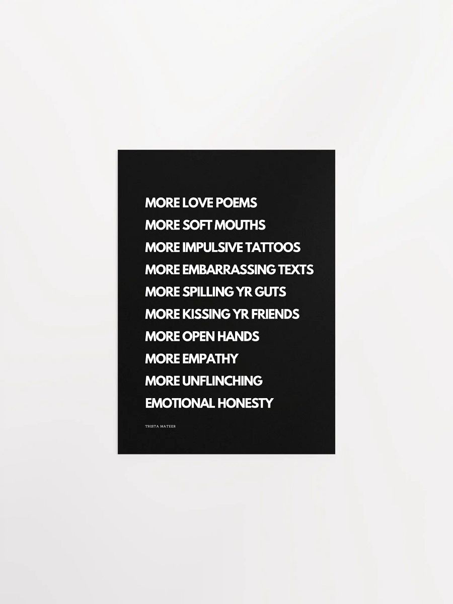 More Love Poems Art Print product image (1)