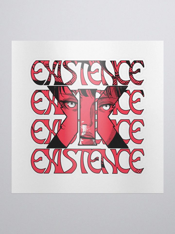 Punched Raw Typography Slap Sticker product image (2)