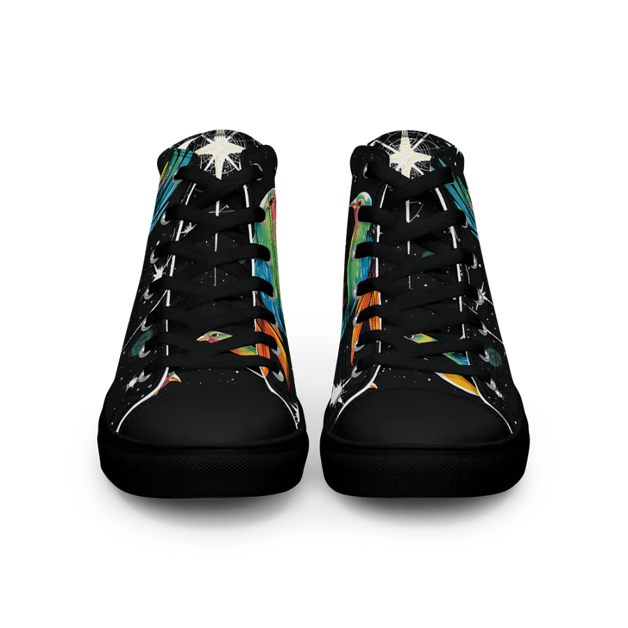 Celestial Flight Men's High Top Canvas Shoes product image (3)