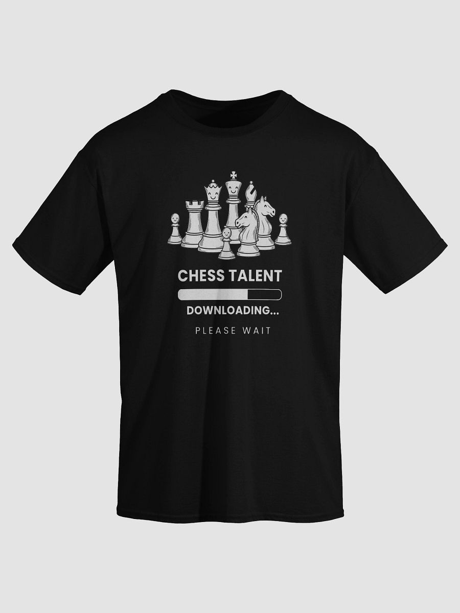 Talent Downloading Chess Shirt (White text) product image (3)