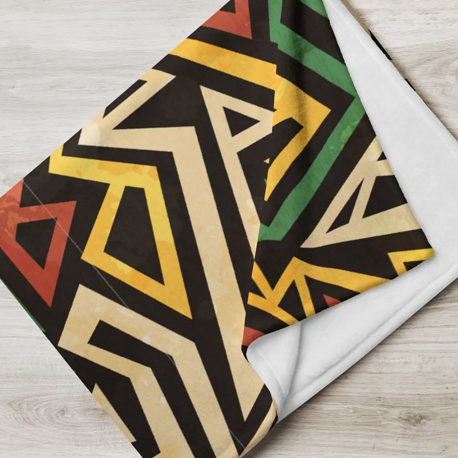 Striped Colorful Motif Throw Blanket product image (5)