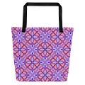 Peach and Lilac Symmetry Pattern All Over Print Tote product image (1)