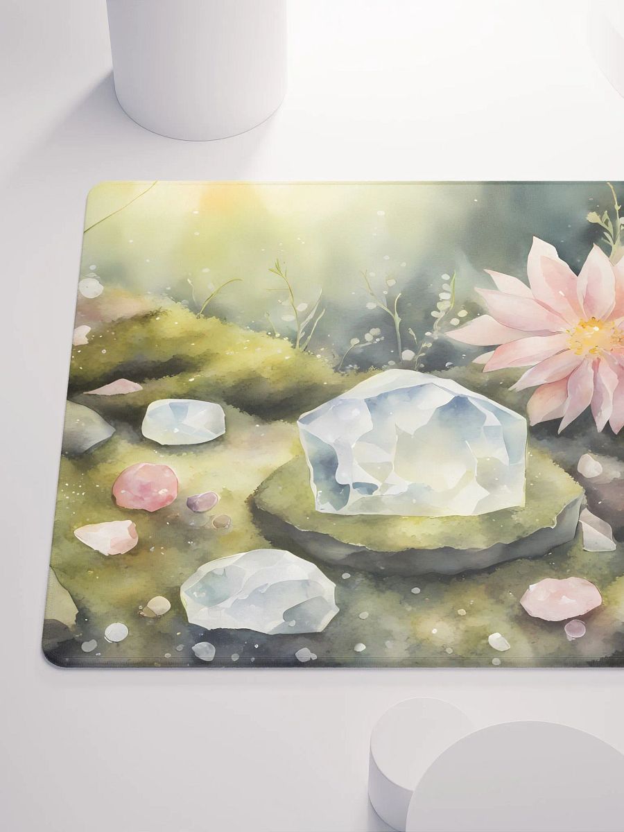 Crystals and Flowers on Moss, Gaming Mouse Pad, 2 Sizes product image (6)