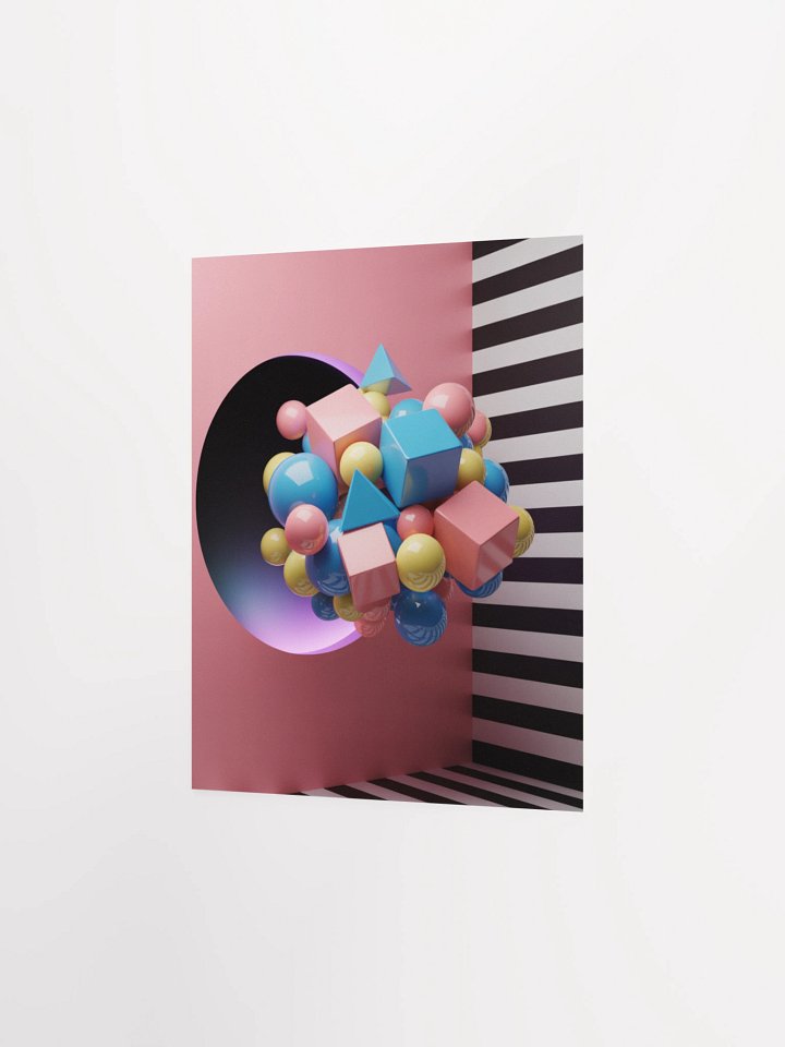 Memphis 3D Abstract Print- 1 product image (7)