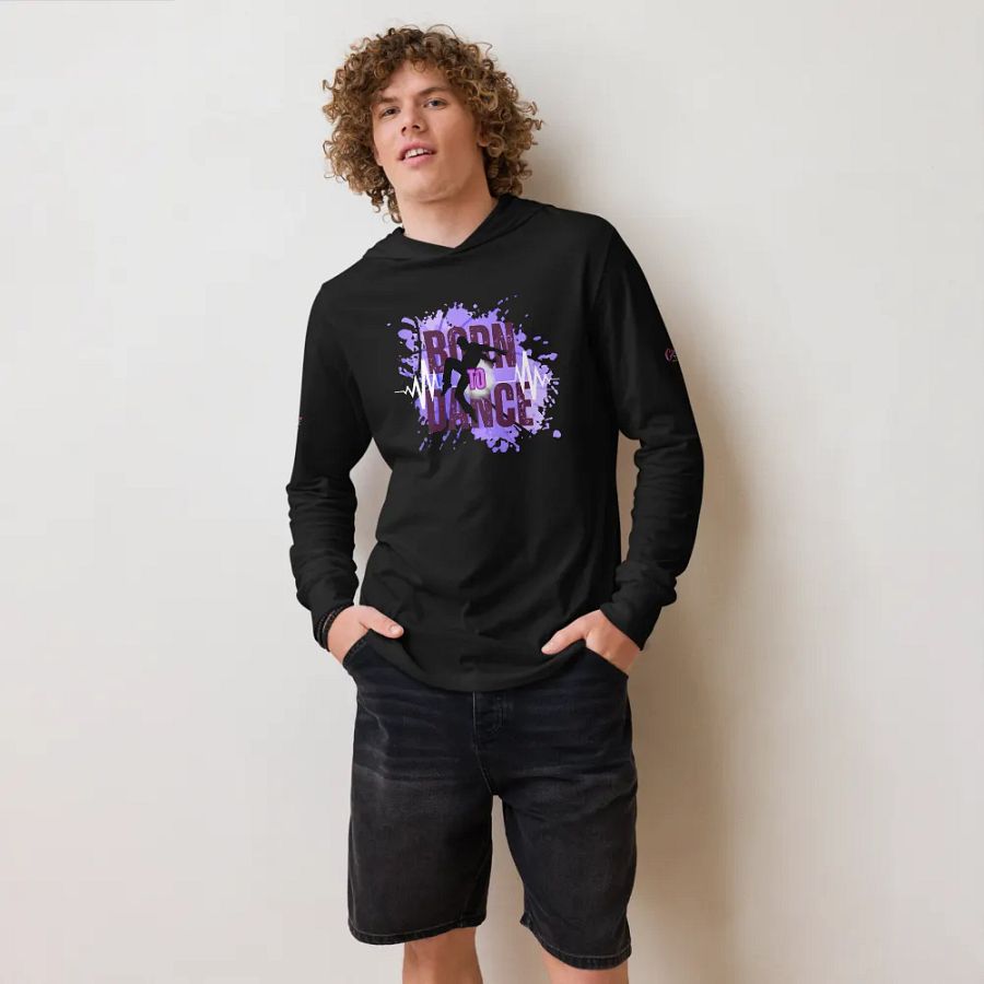 Energetic Born to Dance His Silhouette Hoodie product image (9)