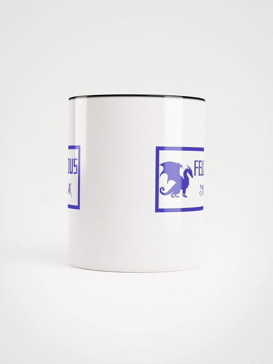 Felonious Streetwear Dragon Blue Logo Ceramic Mug product image (61)