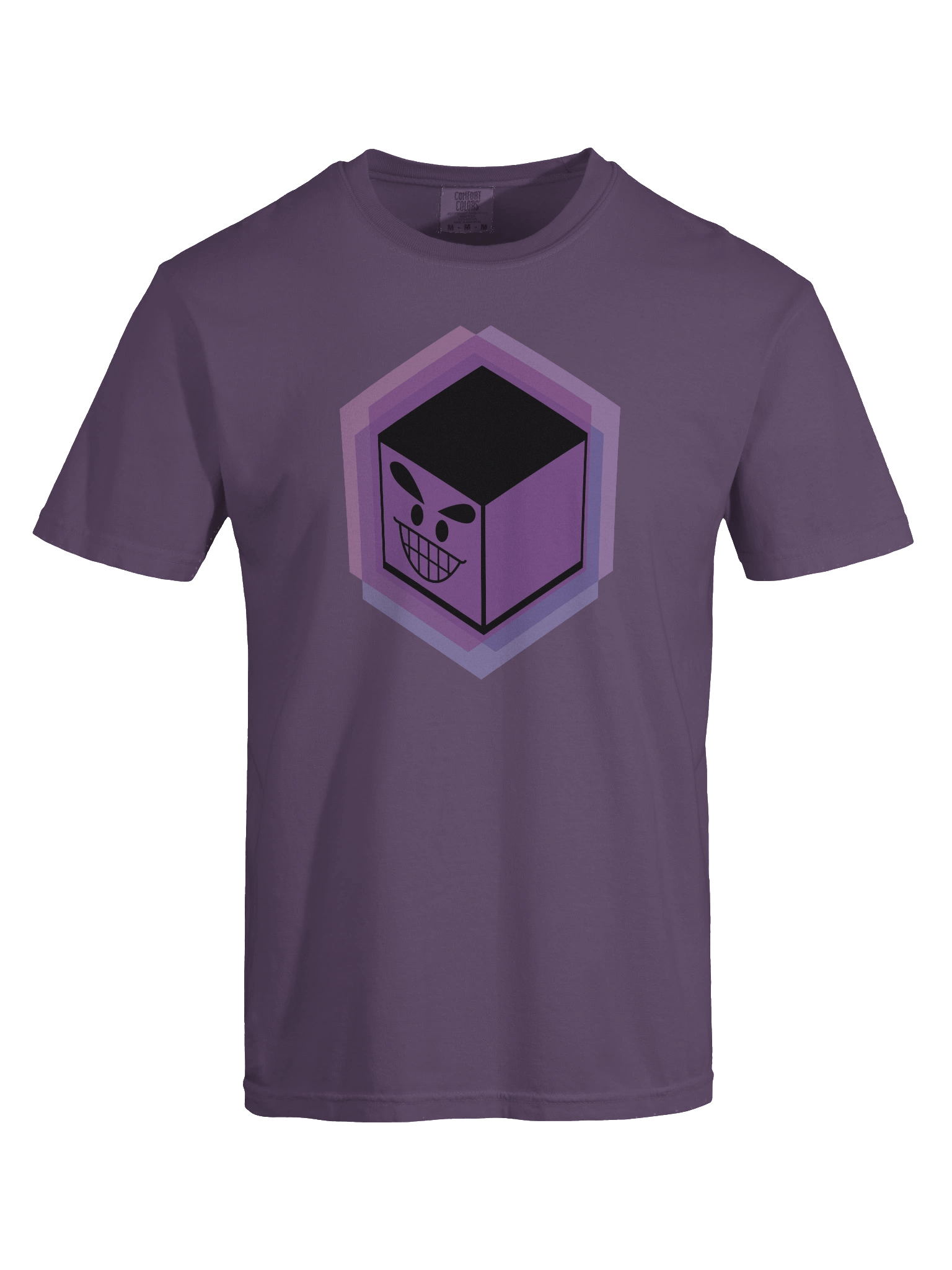 legally distinct cube man tee - grape product image (7)