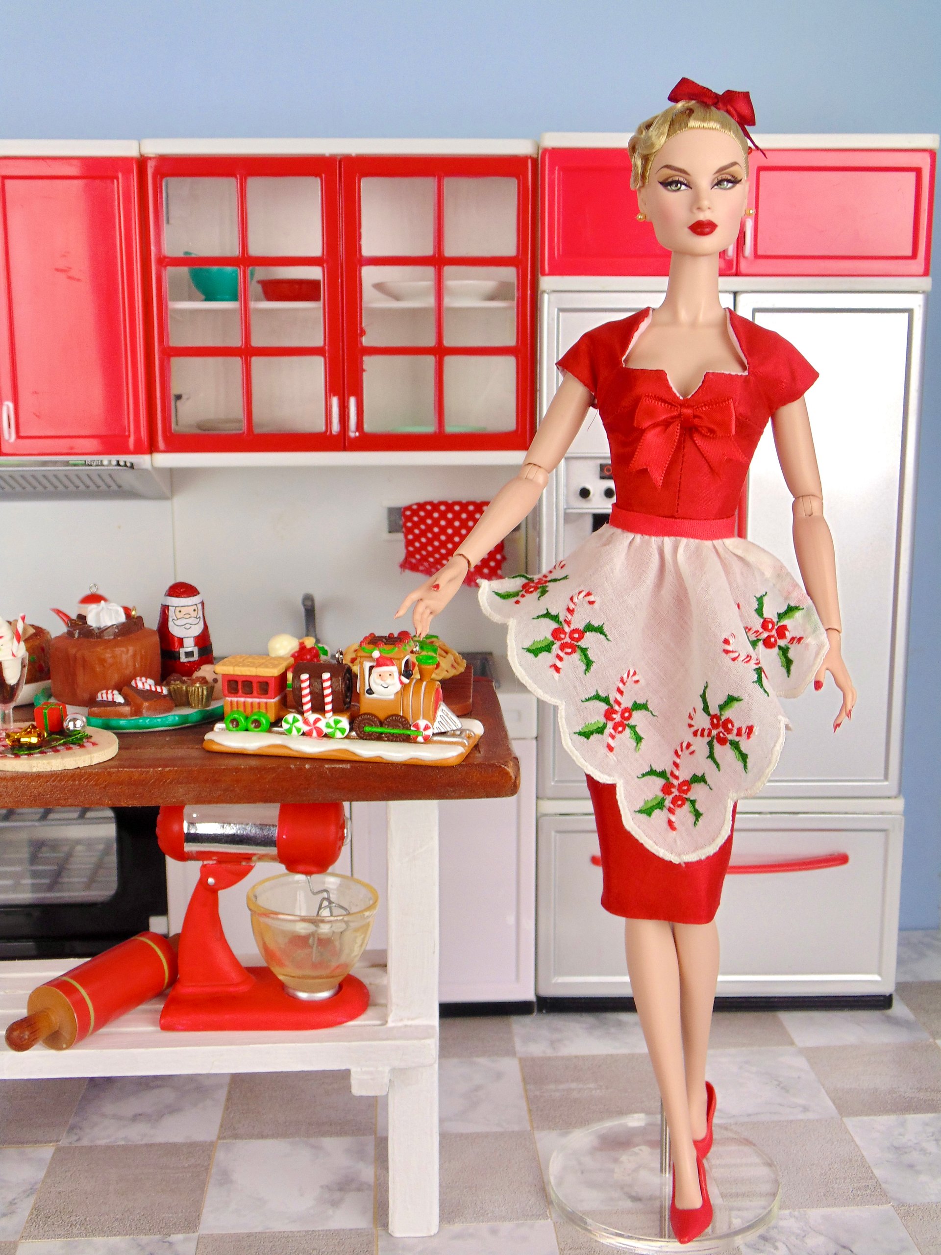 Peppermint Twist OOAK fashion for 12” fashion dolls product image (1)