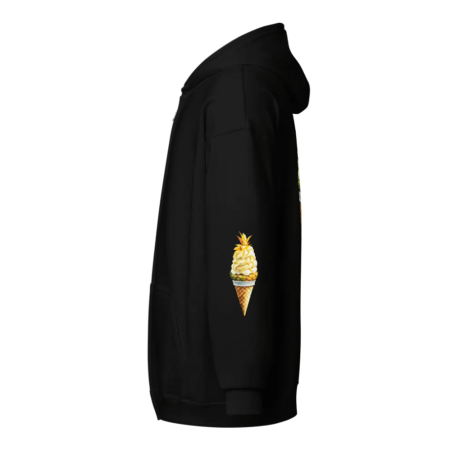 Life's Too Short Pineapple Ice-cream Cone Zip Front Hoodie product image (15)