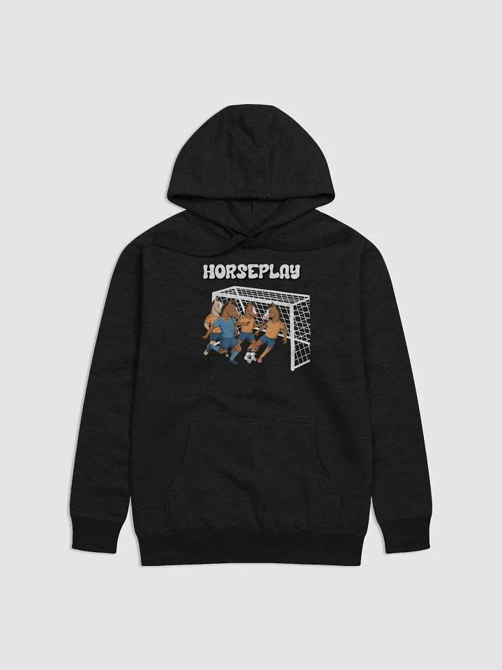 Horseplay - Horses Playing Soccer - Funny Wordplay Hoodie product image (1)