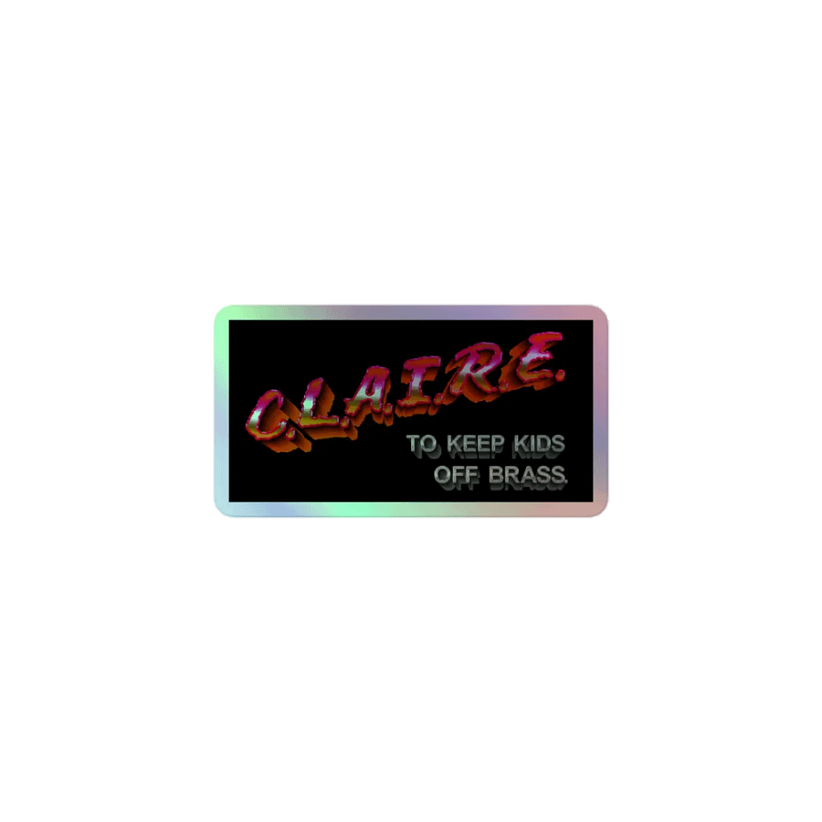 C.L.A.I.R.E. Holographic Sticker product image (1)