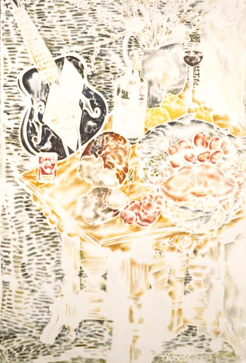 Still Life with Salmon and Crab (1989) on canvas product image (1)