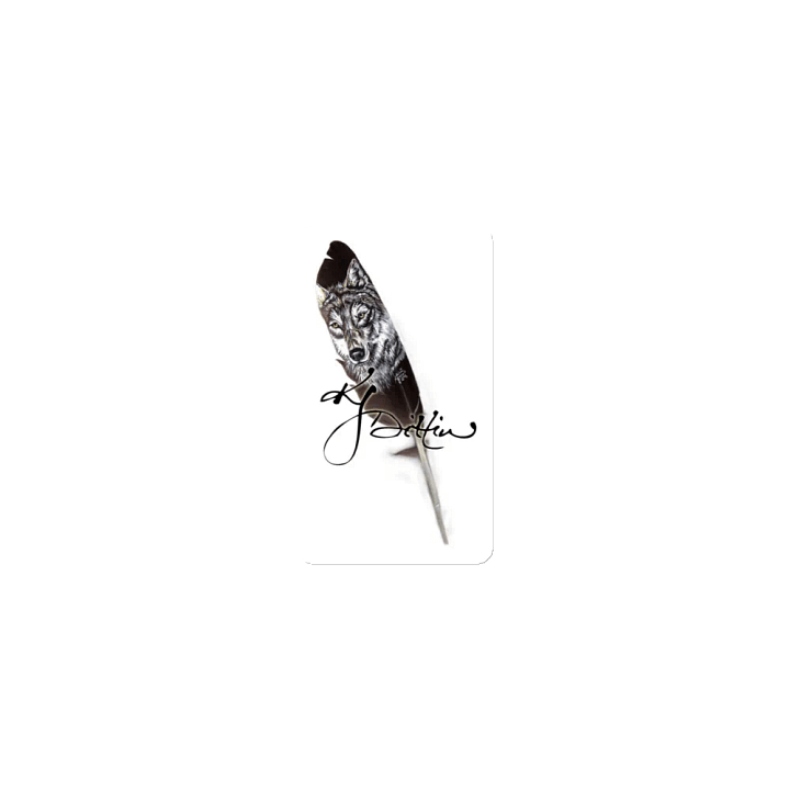 feather wolf magnet product image (1)