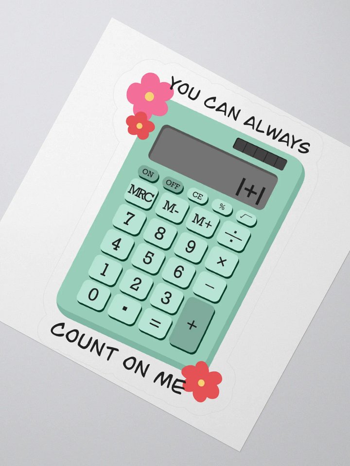 Count On Me Kiss Cut Sticker product image (2)