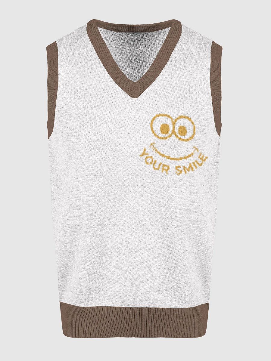 Your Smile Knitted V Neck Vest product image (15)
