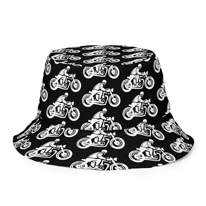 Retro Rider Reversible Bucket Hat – Vintage-Inspired 2-in-1 Hat for Bikers, Streetwear & Festival Style product image (1)