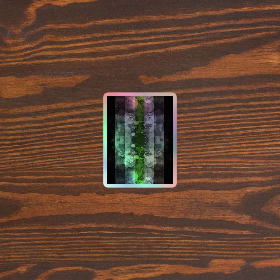 Agender Flag Sticker (Textured Variation) product image (3)