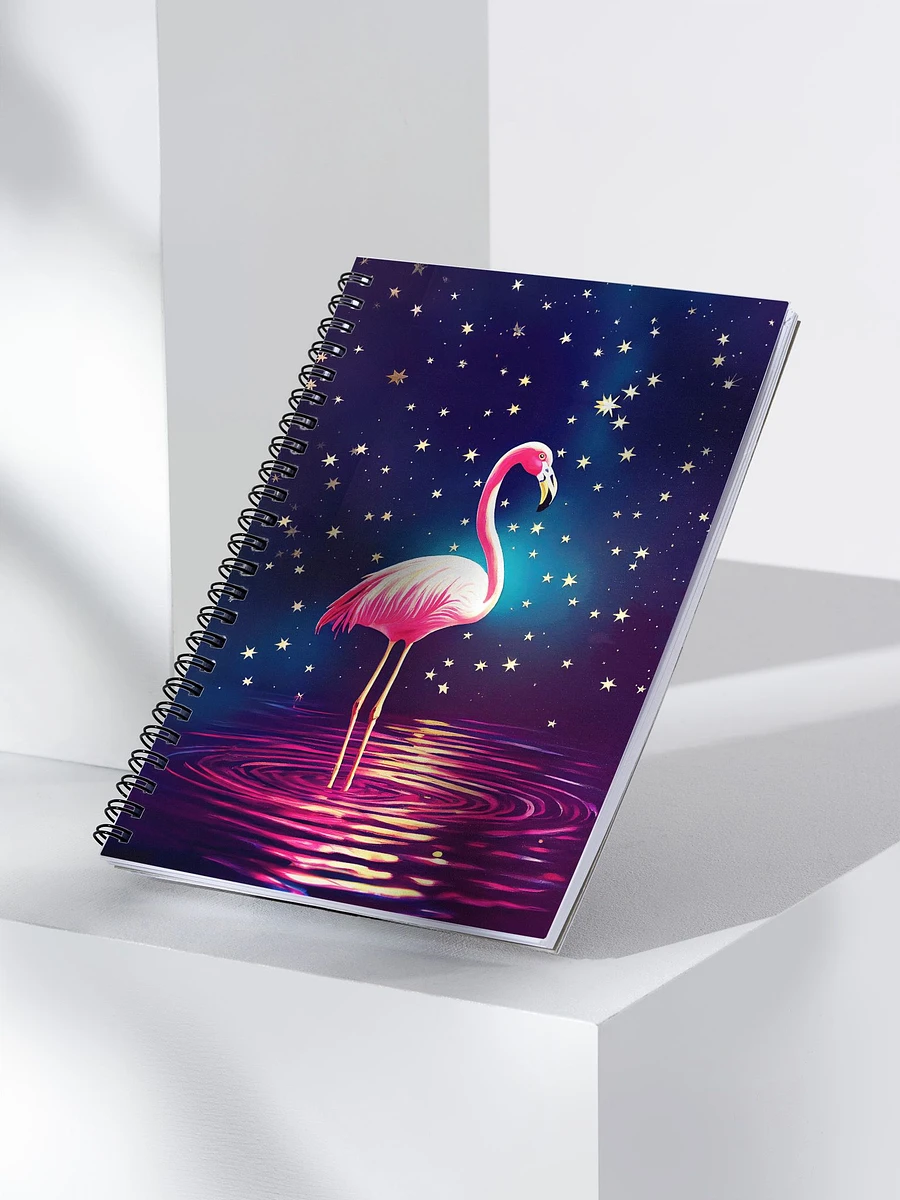 Pink Flamingo - Starry Night Spiral Notebook product image (3)