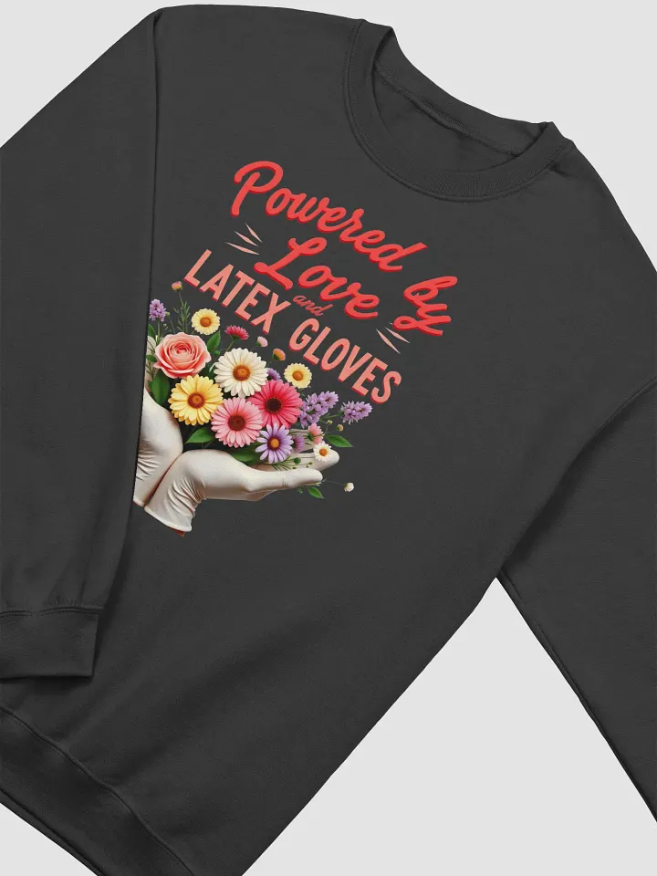 Latex gloves powered Crewneck sweatshirt product image (16)