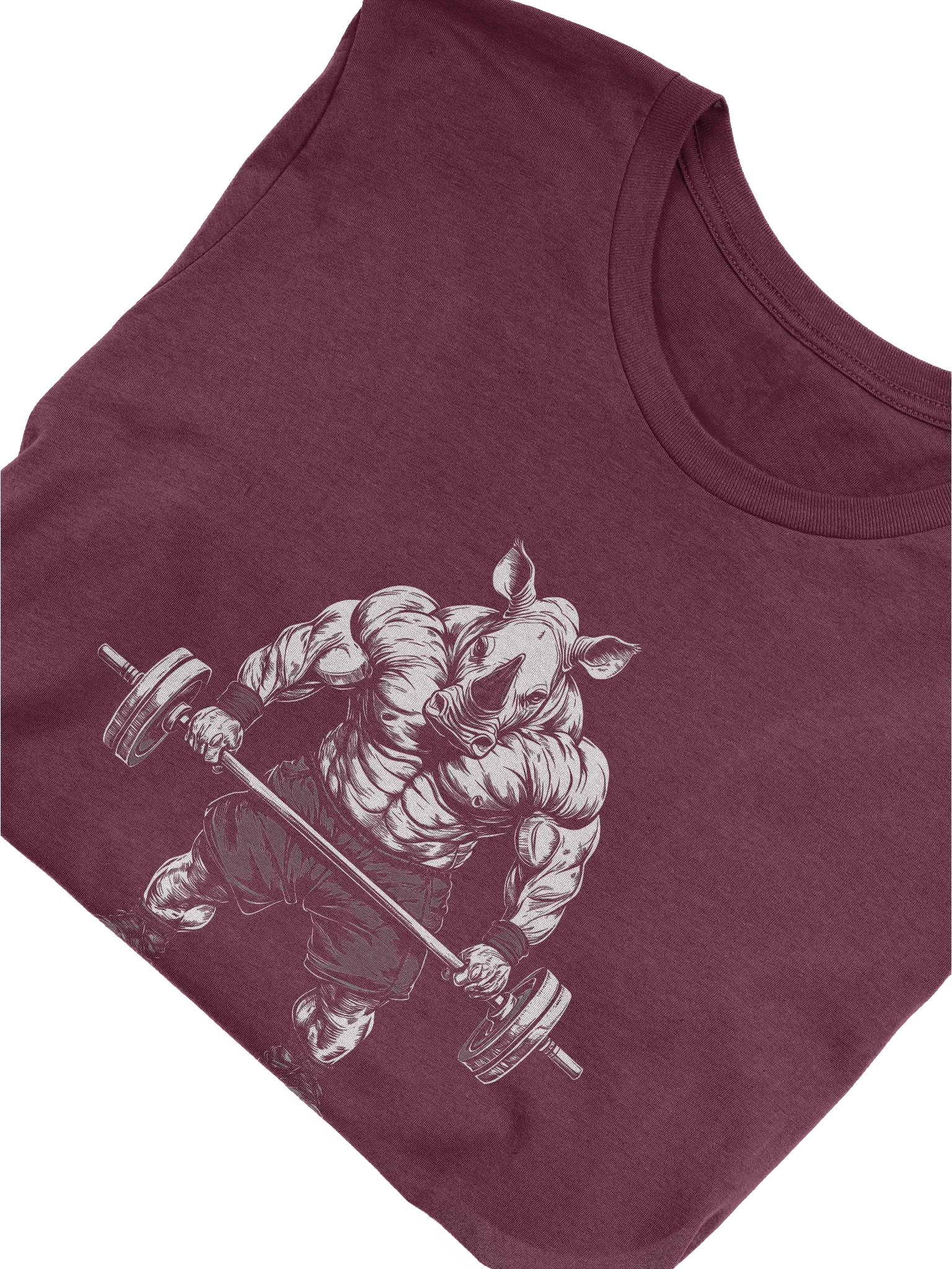 Rhino Powerlifting T-Shirt, Gym Beast Tee, Fitness Animal Shirt product image (9)