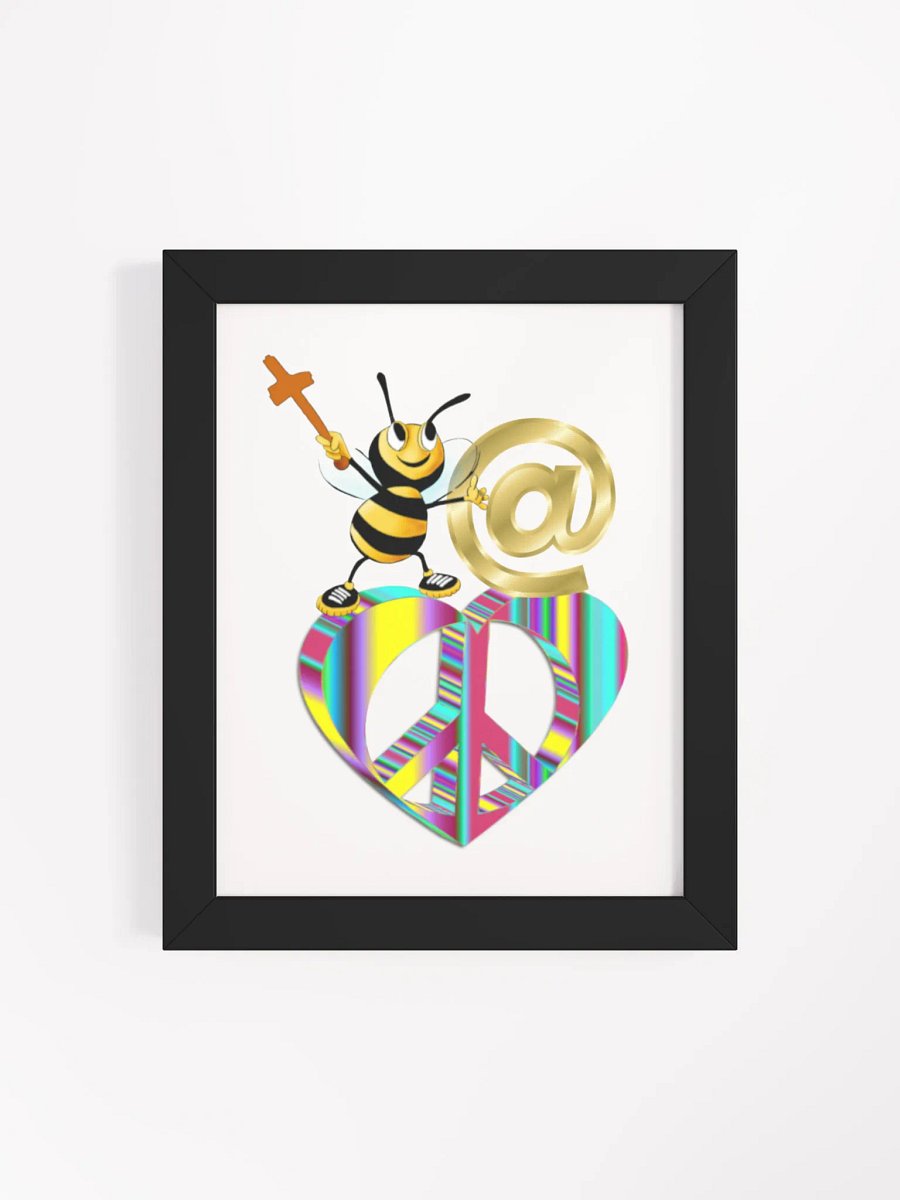 Bee at Peace Framed Matte Poster product image (41)