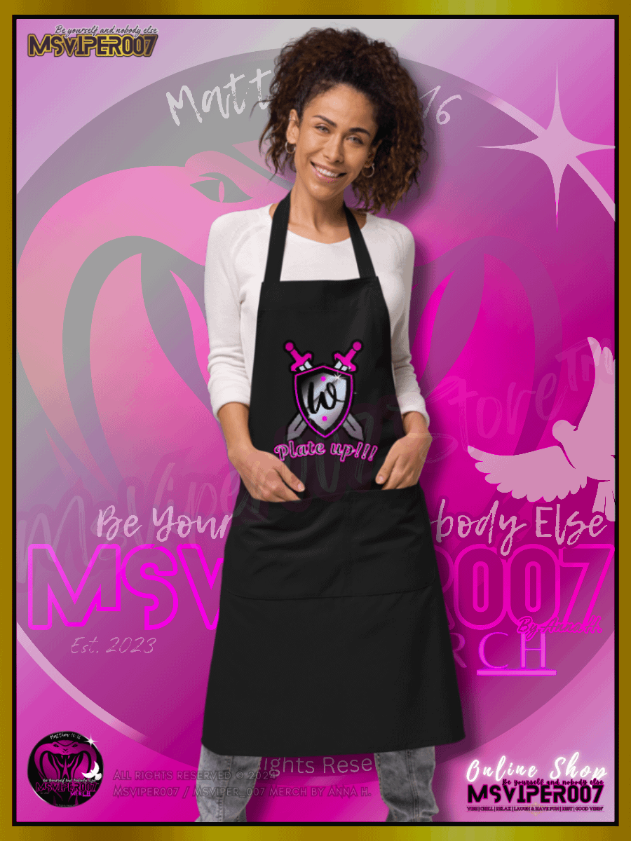 Apron - MsViper007's "WS-Plate Up!!!™" - Cotton Apron (pink) By Anna H. product image (6)