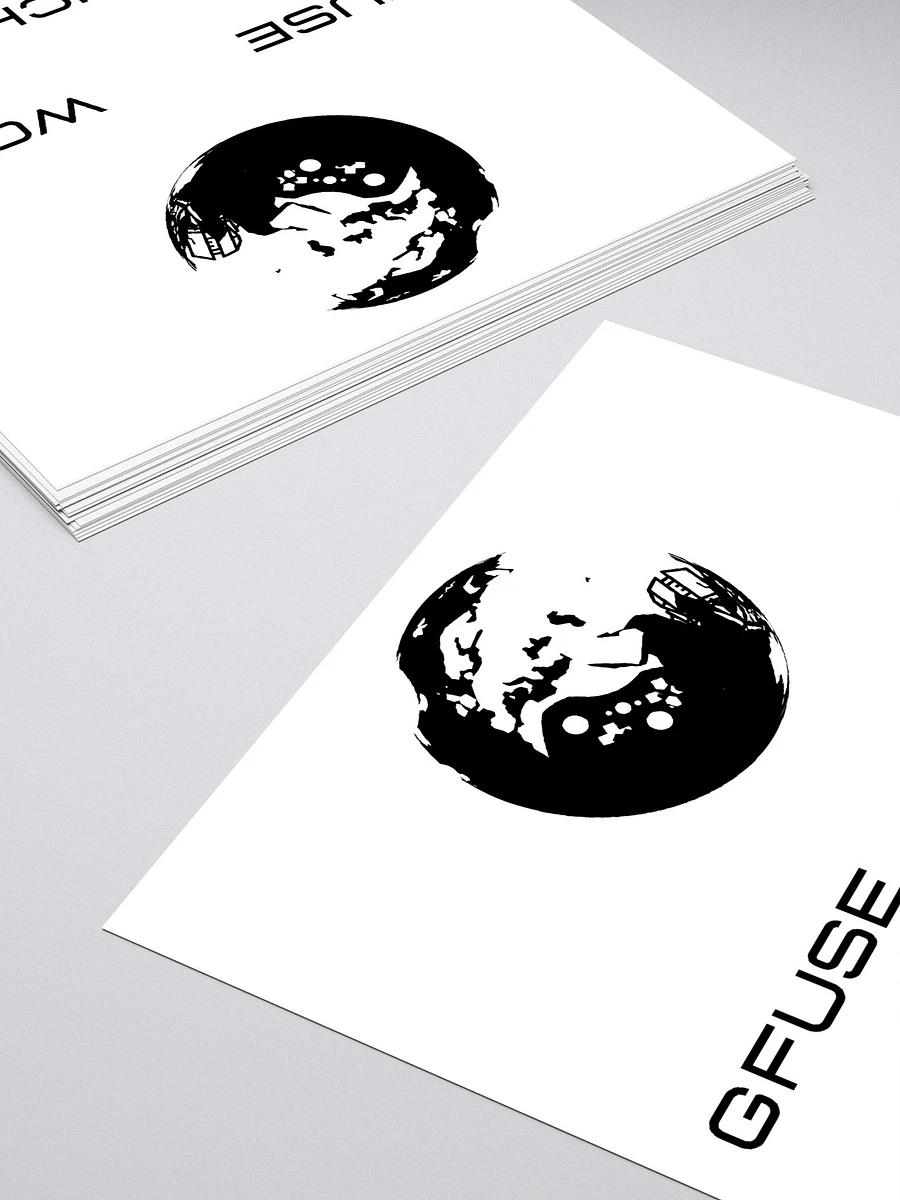 GFuse World Planet Stickers | Black Letters/Logo product image (2)