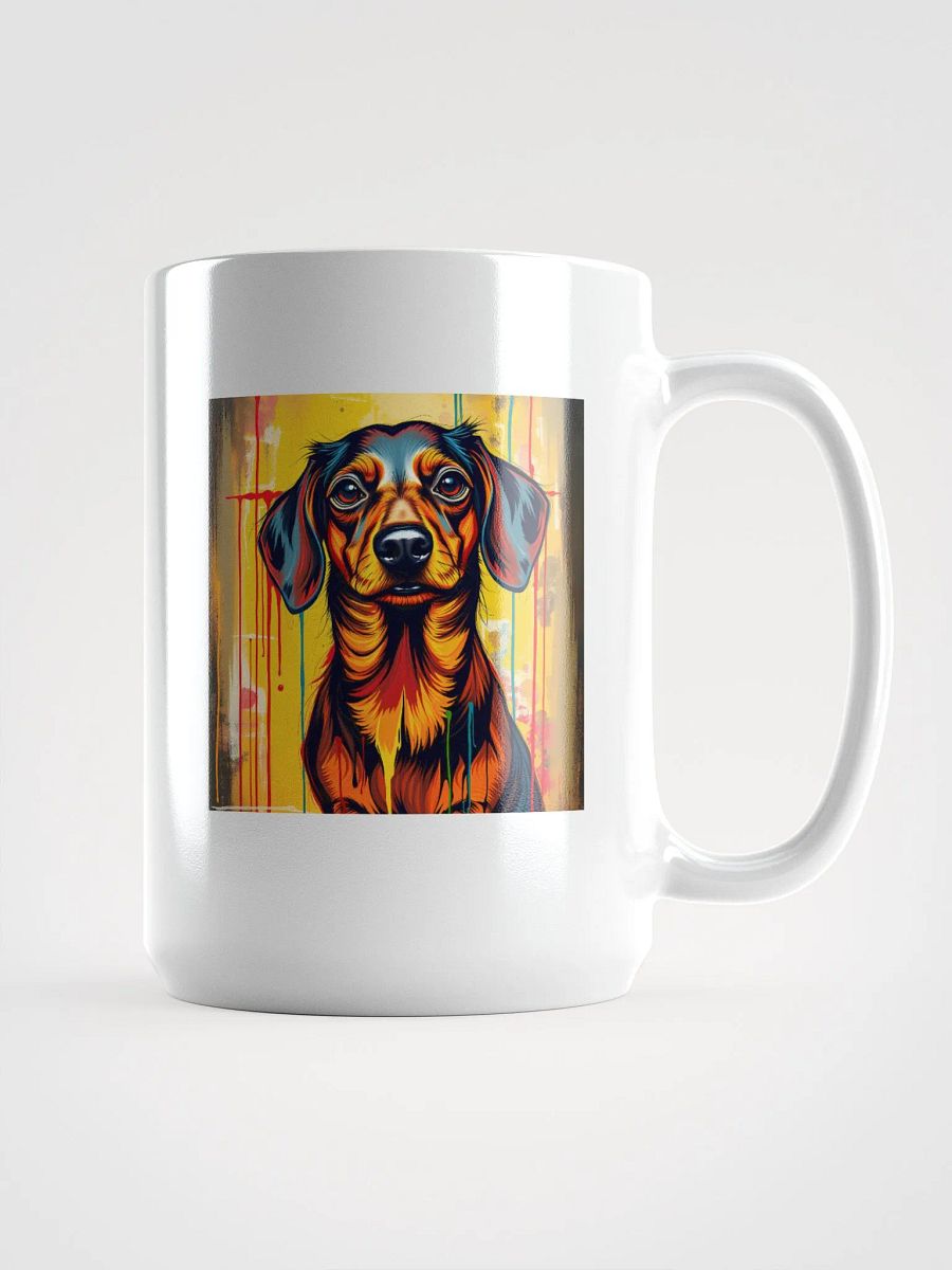 Vibrant Dachschund Pup Pop Art Mug product image (1)