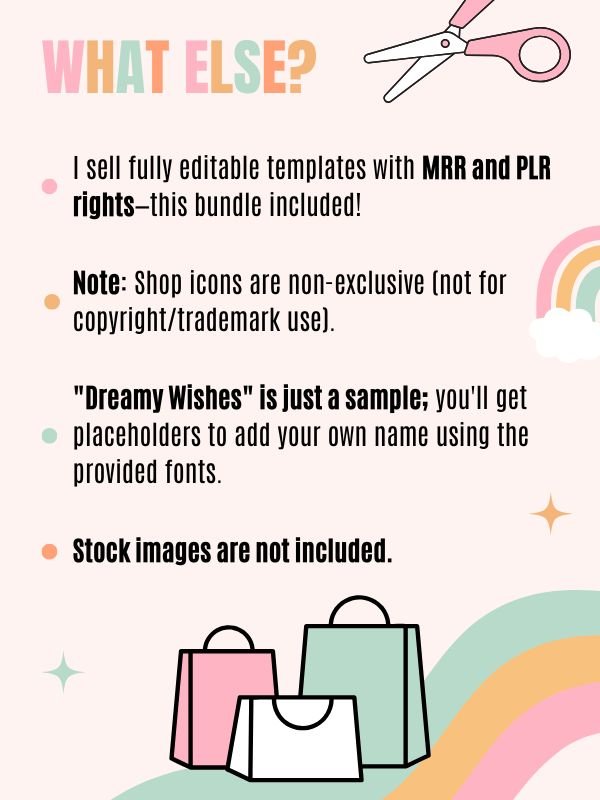 Whimsical MRR/PLR Branding Kit for Etsy product image (11)