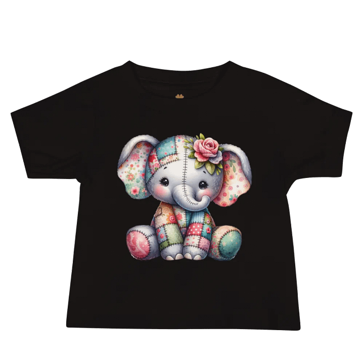 Patchwork Elephant Baby Tee product image (5)
