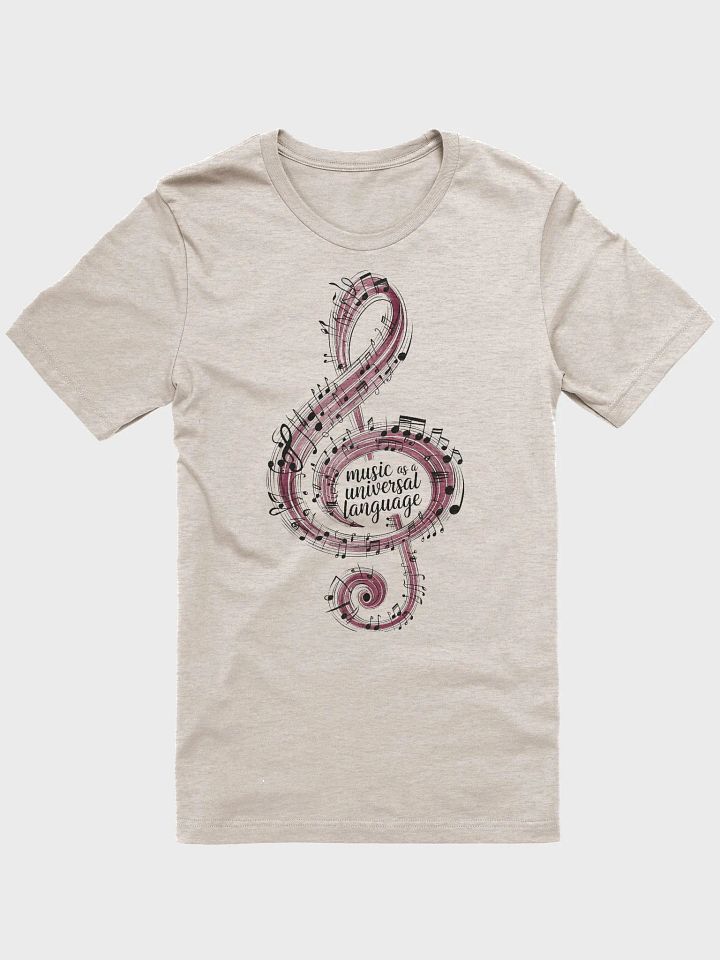 Melodic Notes Treble Clef T-Shirt product image (2)