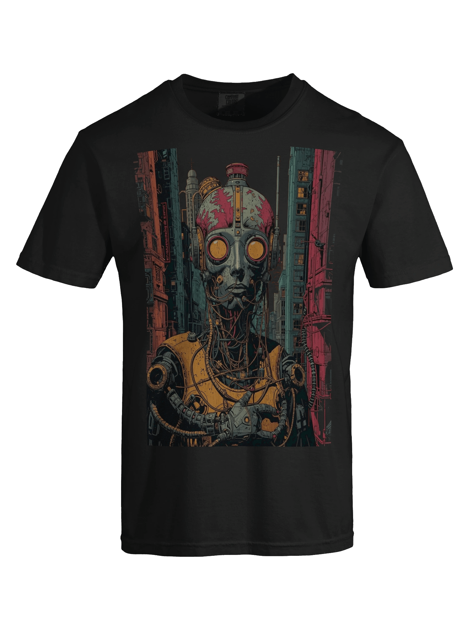 Dystopian Cyborg Punk Heavyweight T-Shirt product image (6)