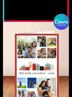 Christmas card ideas that really stand out #christmascard #canvatemplate #cardideas #photocollage #fyp #merrychristmas🎄 #diycard #cardmaking