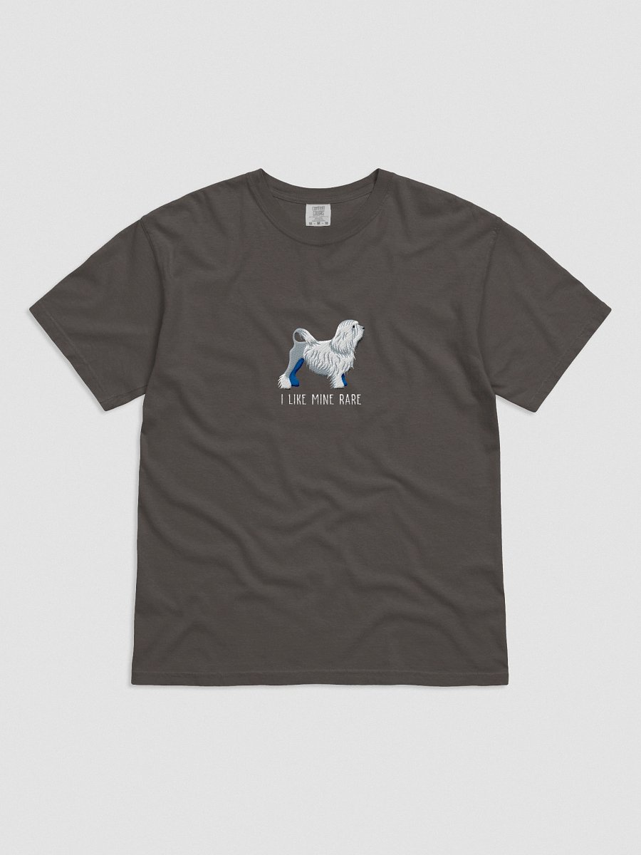 I Like Mine Rare T-Shirt(Embroidered) of a Lowchen(White) product image (11)