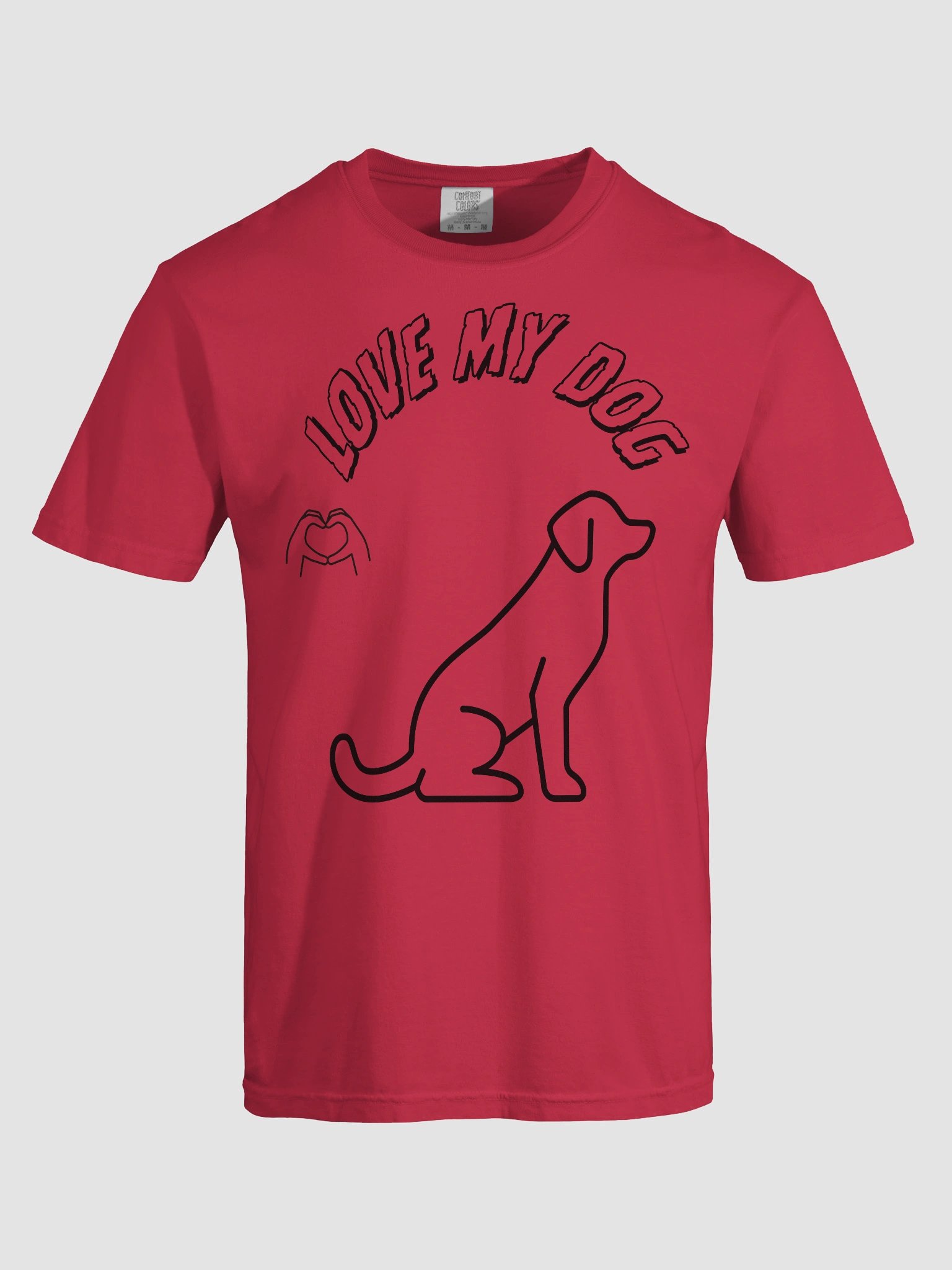 Love My Dog Heavyweight Cotton T-Shirt product image (69)