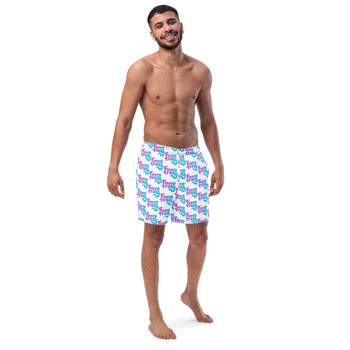 Patterned Swimtrunks - White product image (1)