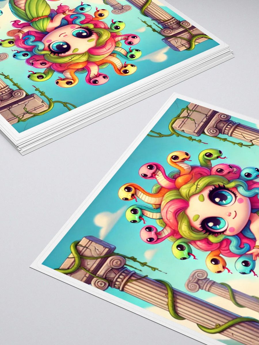 Rainbow Chibi Medusa Sticker – Mythical Magic product image (16)