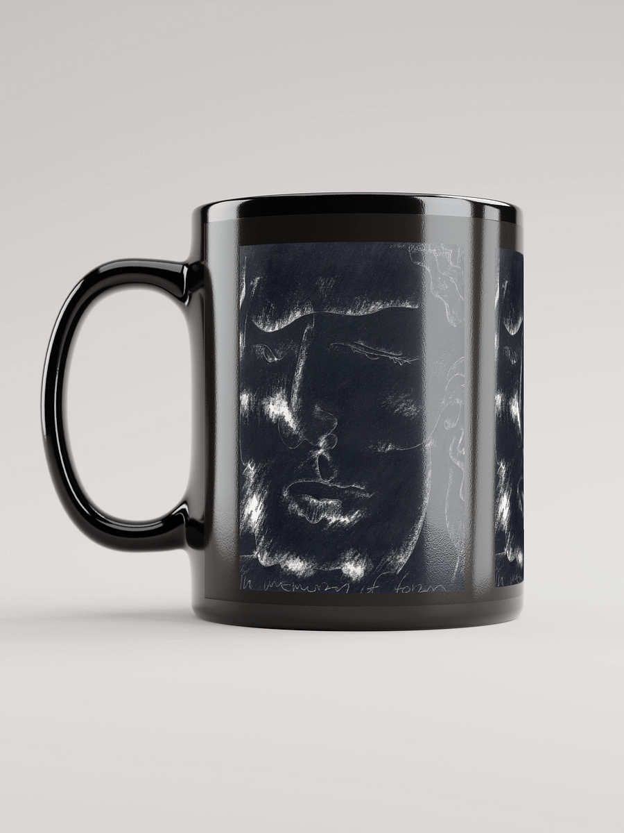 In Memory of Form black glossy mug product image (6)