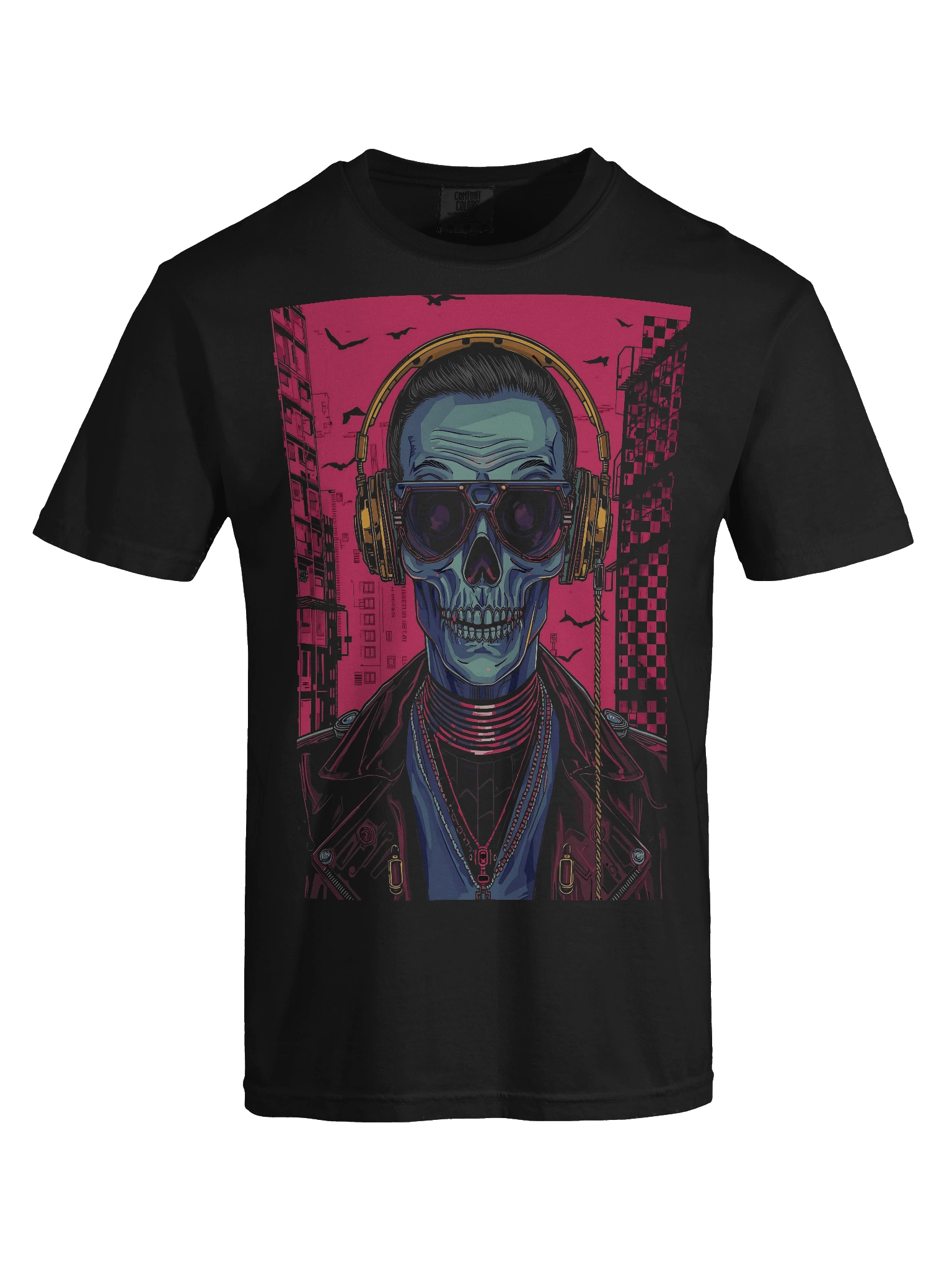 Cyber Skull Rapper Heavyweight T-Shirt product image (6)